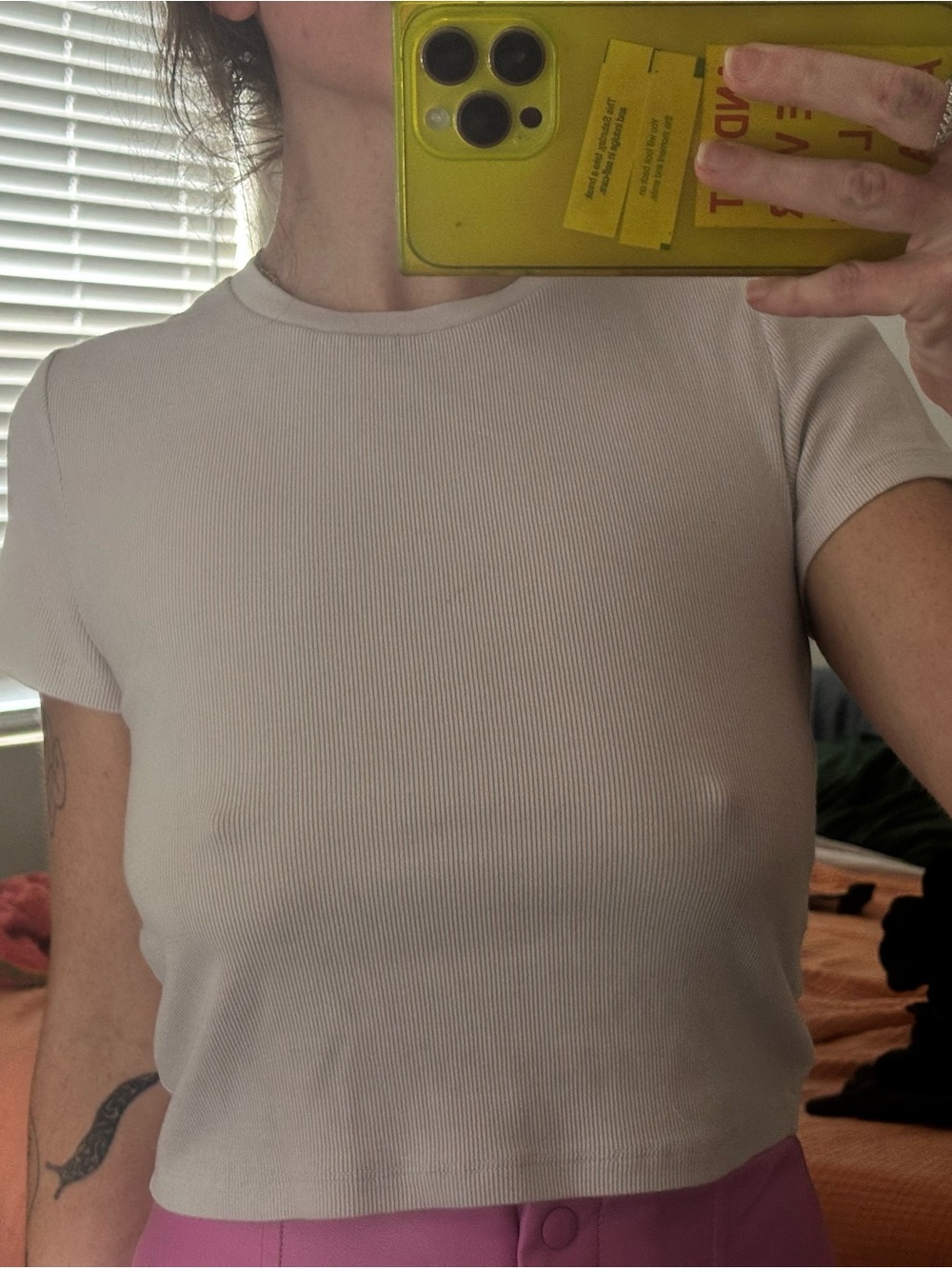 Women’s Short Sleeve Ribbed Crop Top -